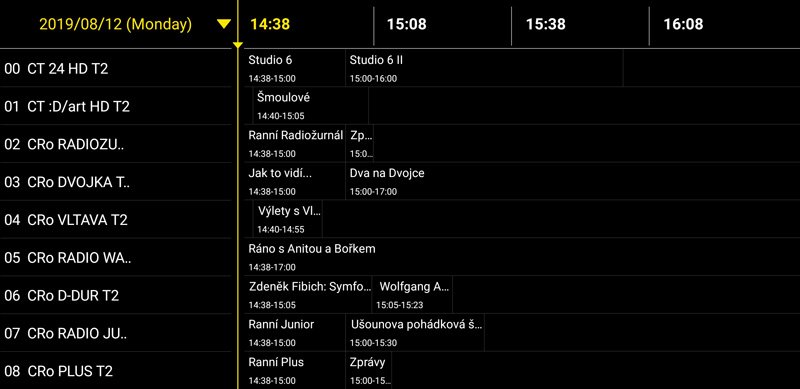 Guía electrónica de programas (EPG)